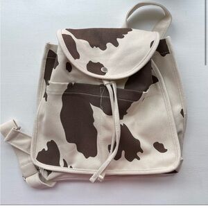 Baggu Drawstring Backpack in Brown Cow - NWOT